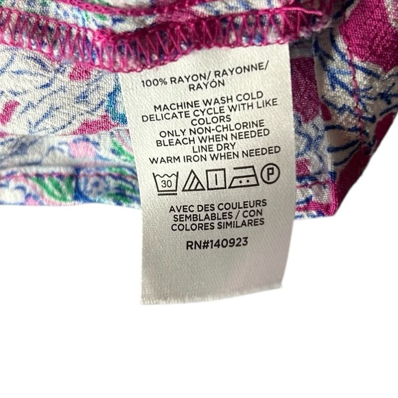 LOFT Multicolor Floral Blouse buttons size medium - Picture 2 of 11